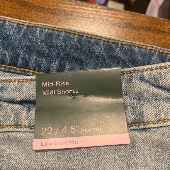 Wild Fable Blue Denim Shorts - Picture 6 of 9